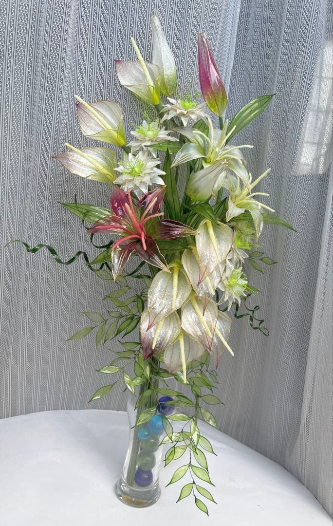 アメリカンフラワー　ディップフラワーNO.170（百合・カラー・ニゲラ）