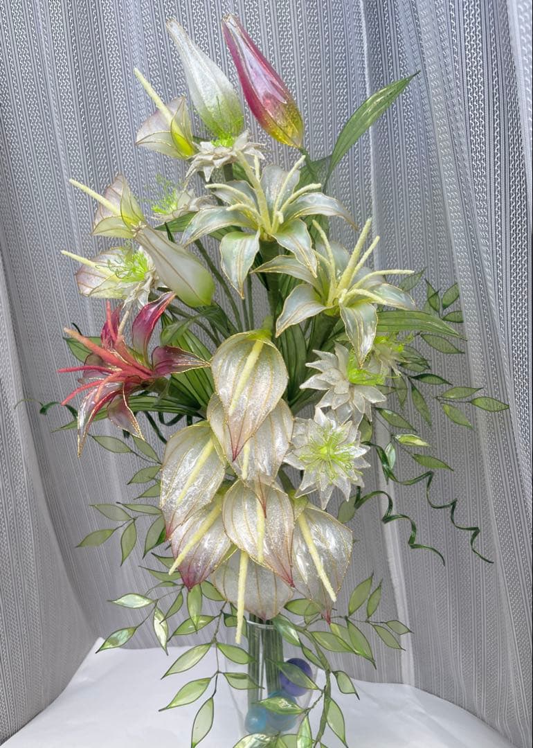 アメリカンフラワー　ディップフラワーNO.170（百合・カラー・ニゲラ）