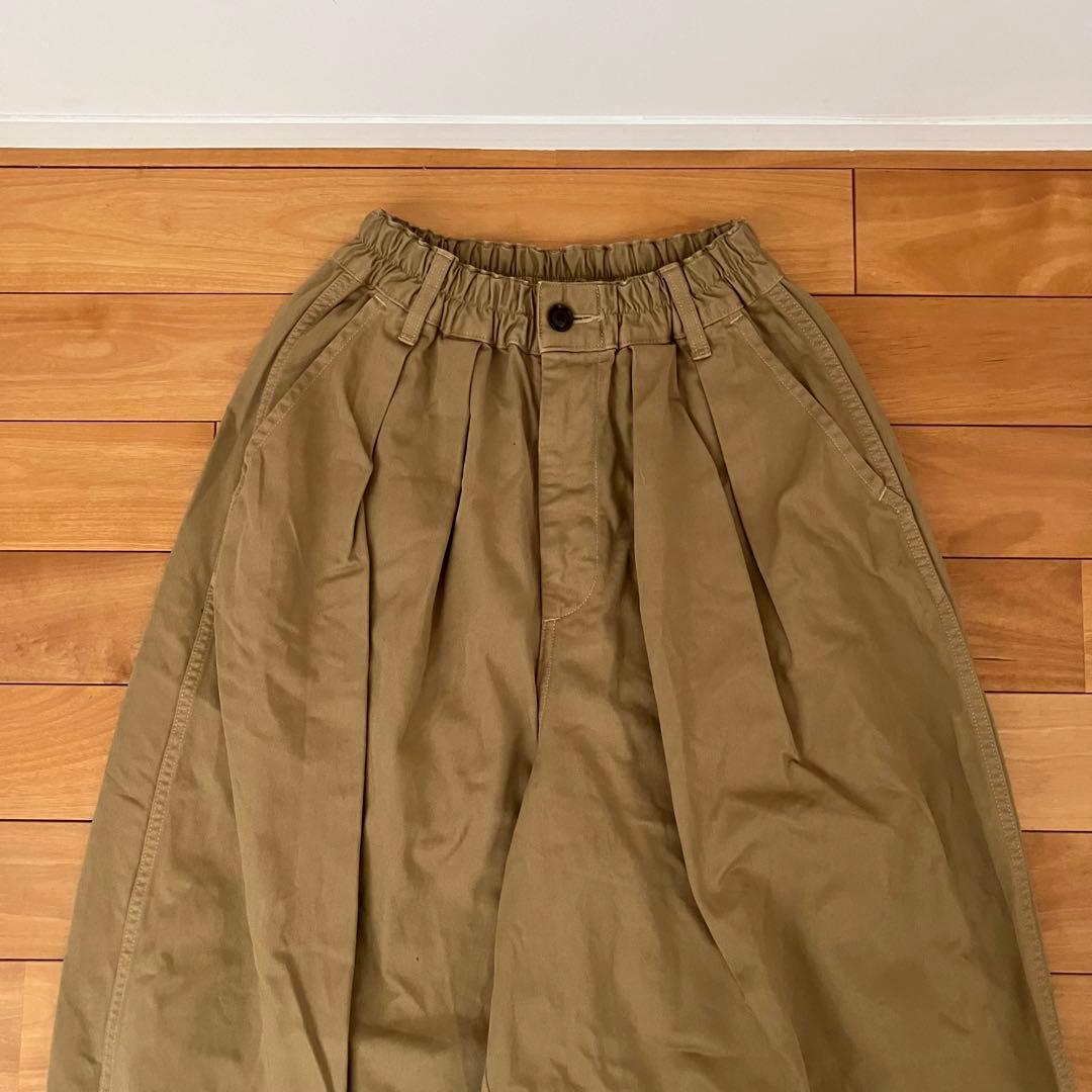 【HARVESTY】サーカスパンツ　タック　ワイド