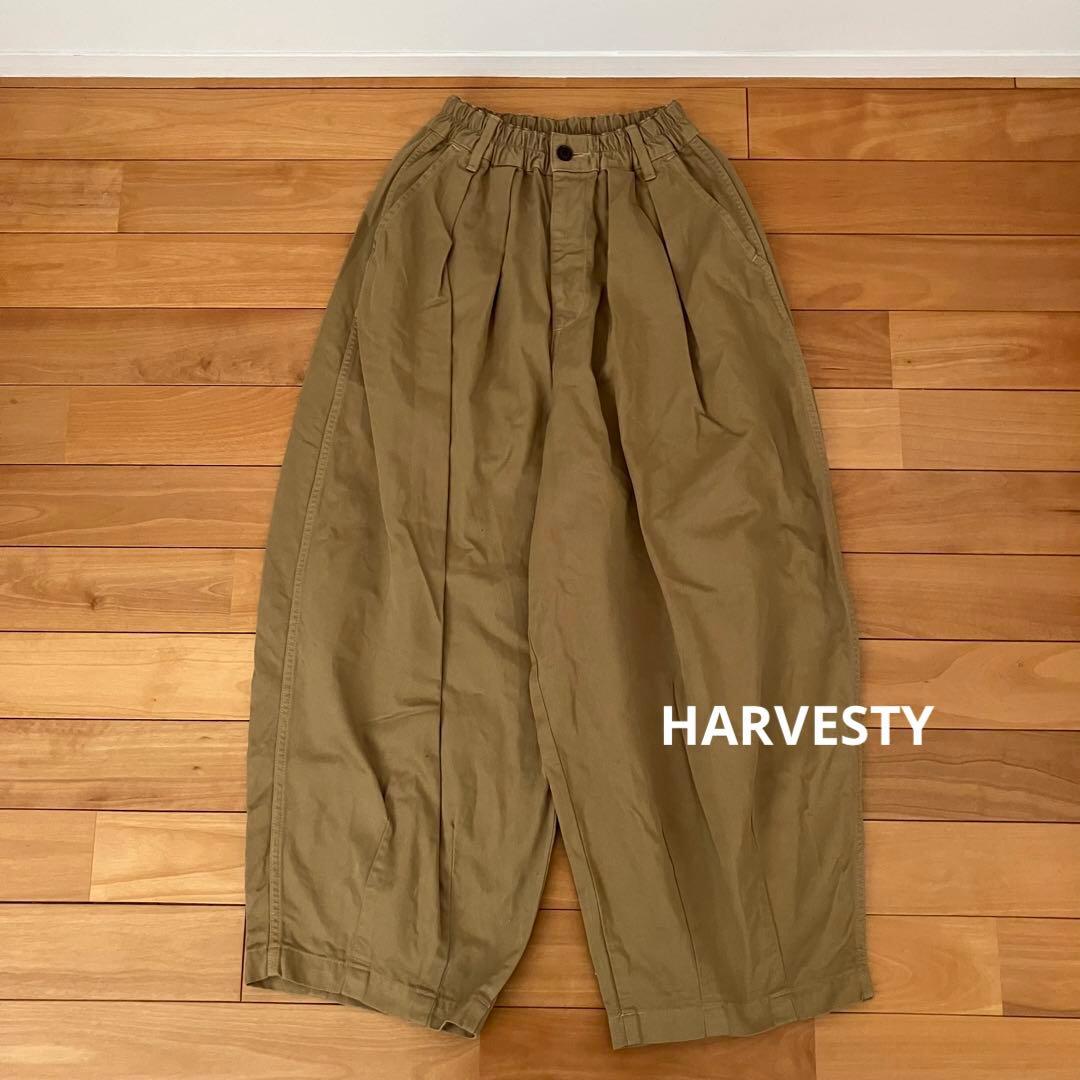 【HARVESTY】サーカスパンツ　タック　ワイド
