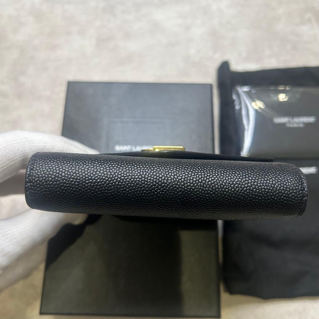 新品同様✨SAINT LAURENT ブラック 二つ折り財布
