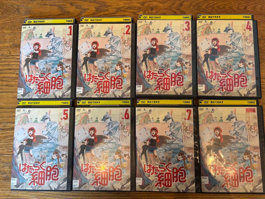 はたらく細胞　DVD 全7巻　特別編付