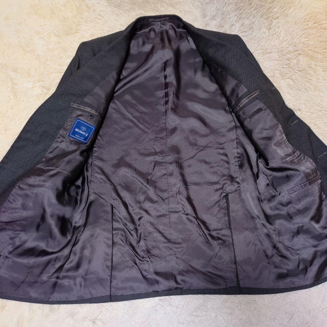 美品♢高級ライン BEAMS F 段返り スーツ セットアップ XL 総裏
