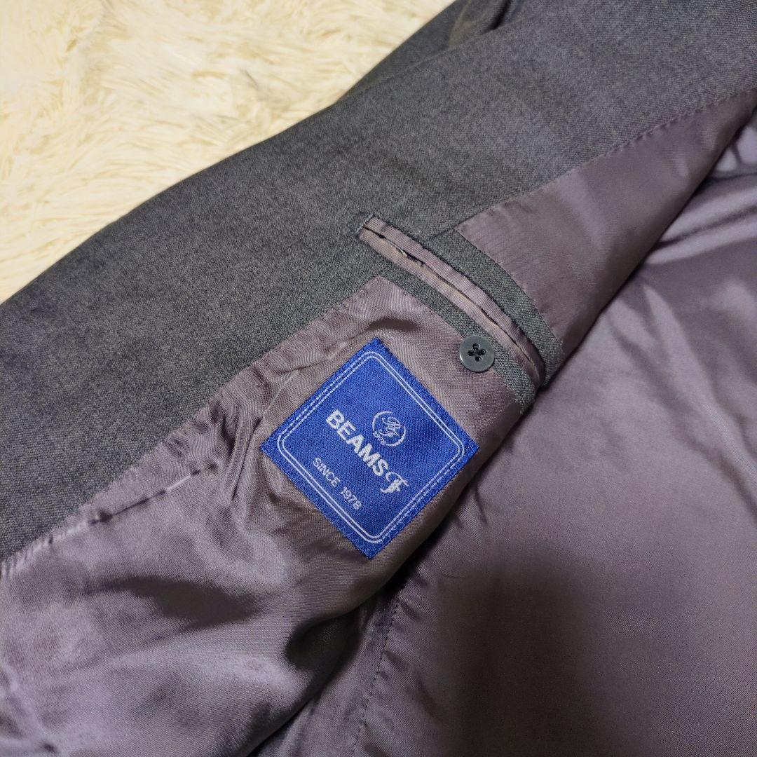 美品♢高級ライン BEAMS F 段返り スーツ セットアップ XL 総裏
