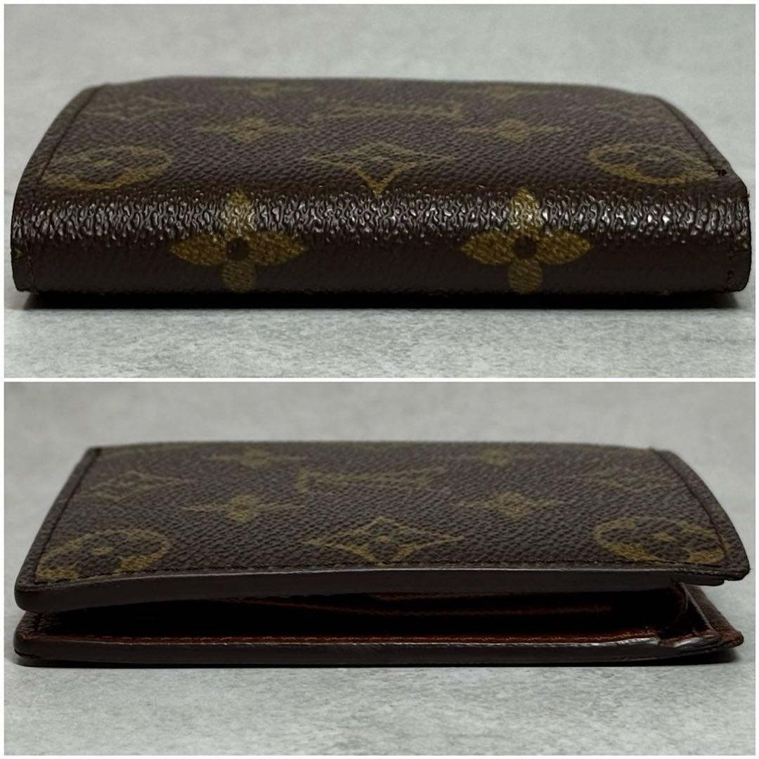 美品 定価8.6万 ルイヴィトン モノグラム ポルトフォイユマルコ 二つ折り財布