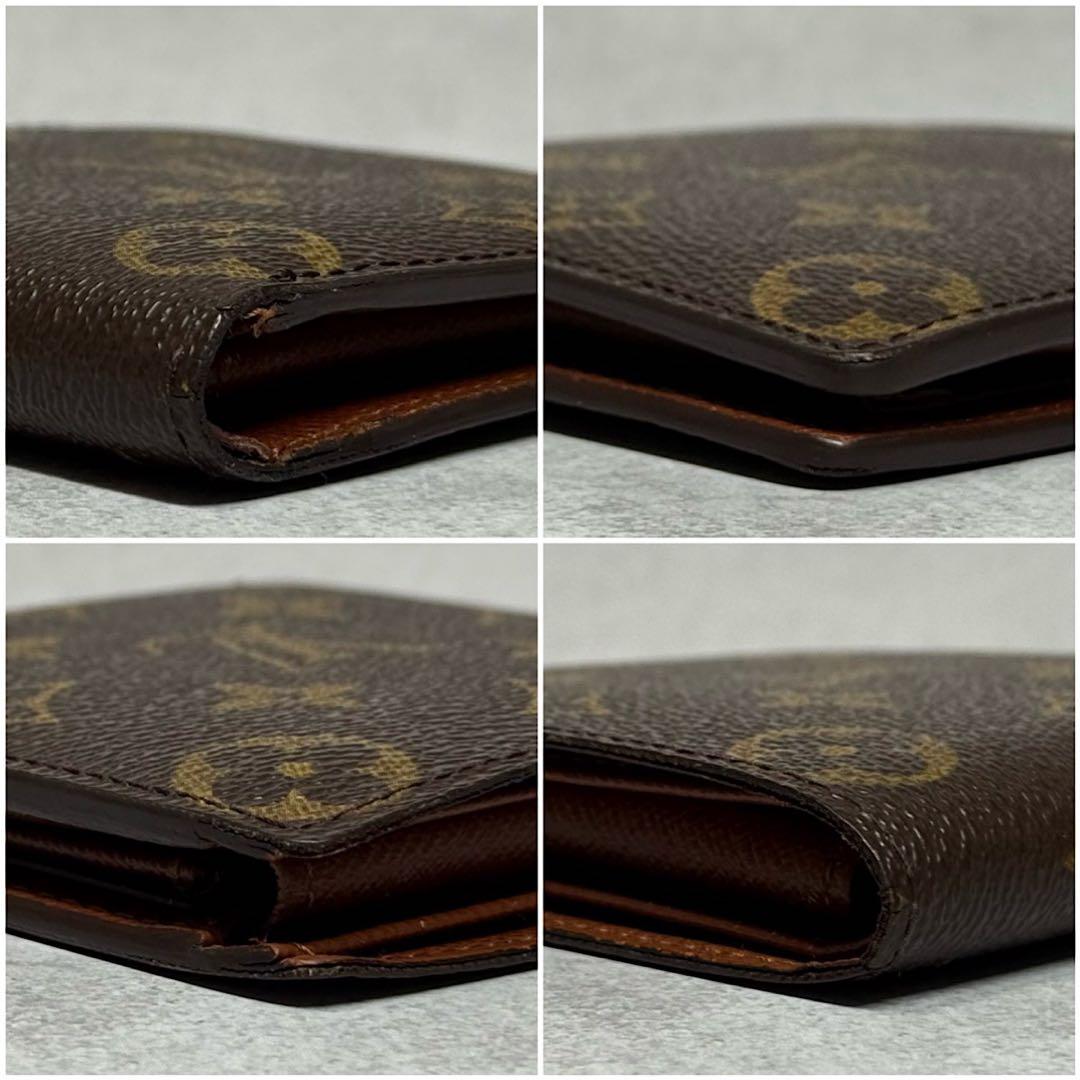 美品 定価8.6万 ルイヴィトン モノグラム ポルトフォイユマルコ 二つ折り財布