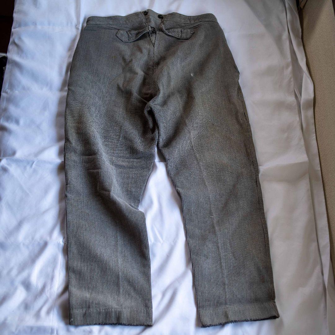 30s-40s ユーロヴィンテージ フレンチ コットンピケパンツ