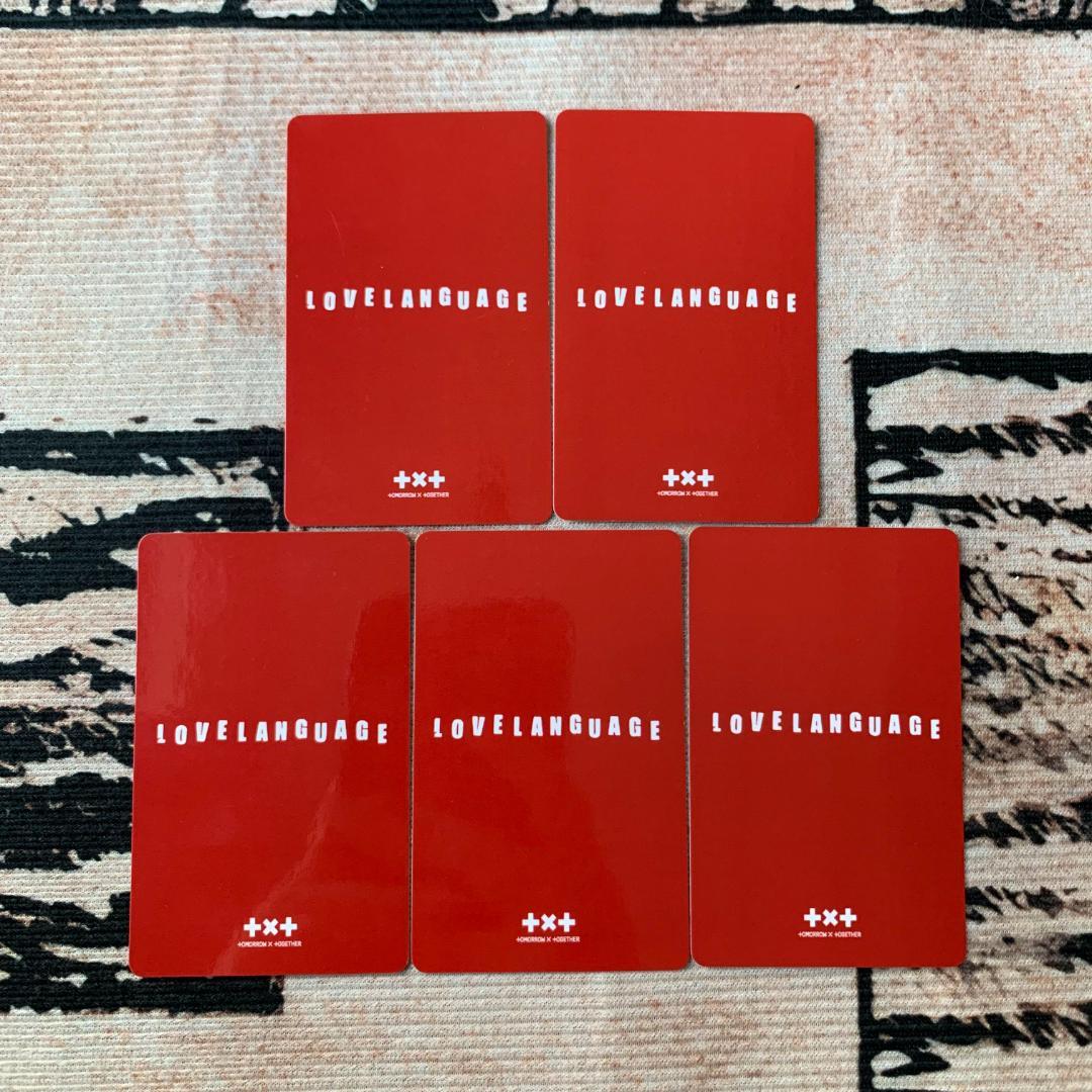 TXT Line music Love Language トレカ 5枚セット