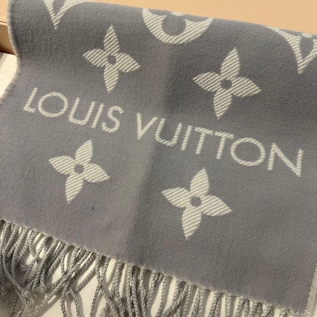 ルイヴィトン マフラー・LVエセンシャル グリクレール モノグラム 正規品