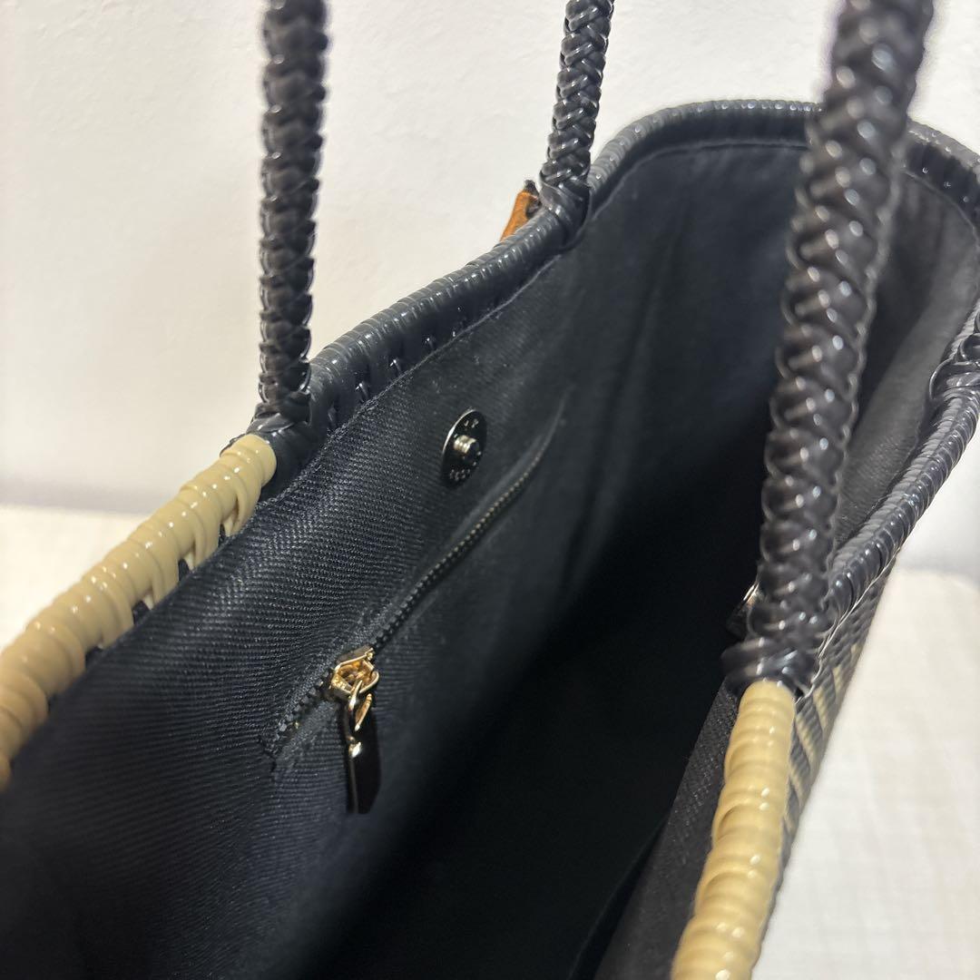 WOVEN ウーヴンエブリデイトートメルカドバッグ かごバック　ブラック