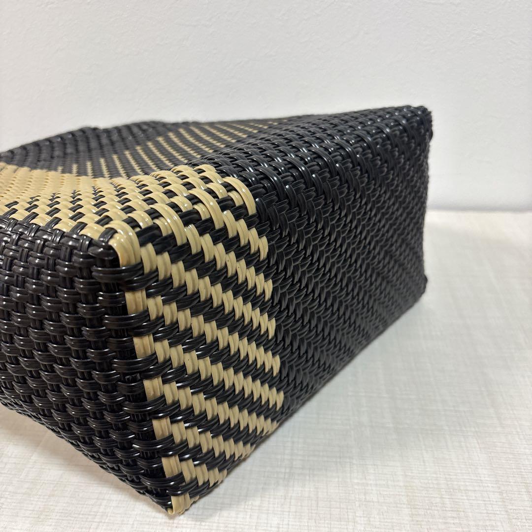 WOVEN ウーヴンエブリデイトートメルカドバッグ かごバック　ブラック