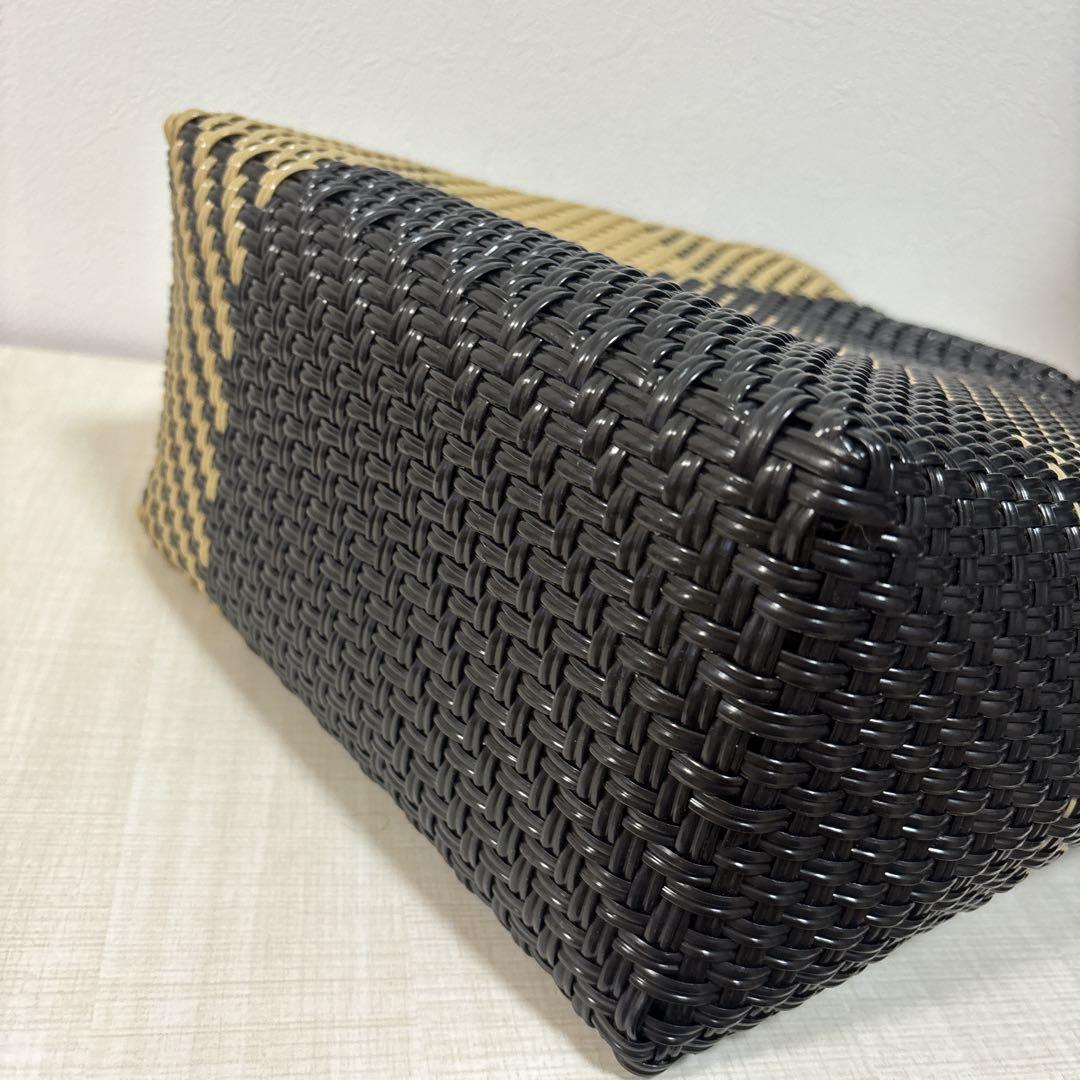 WOVEN ウーヴンエブリデイトートメルカドバッグ かごバック　ブラック