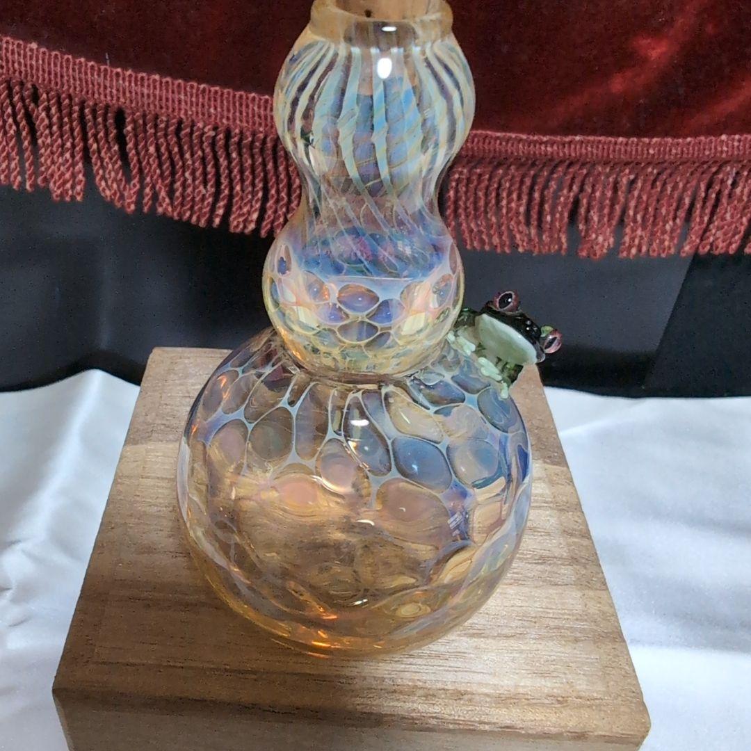 専用　kengtaro ケンタロー 花 2013年 カエル ガラス 作家