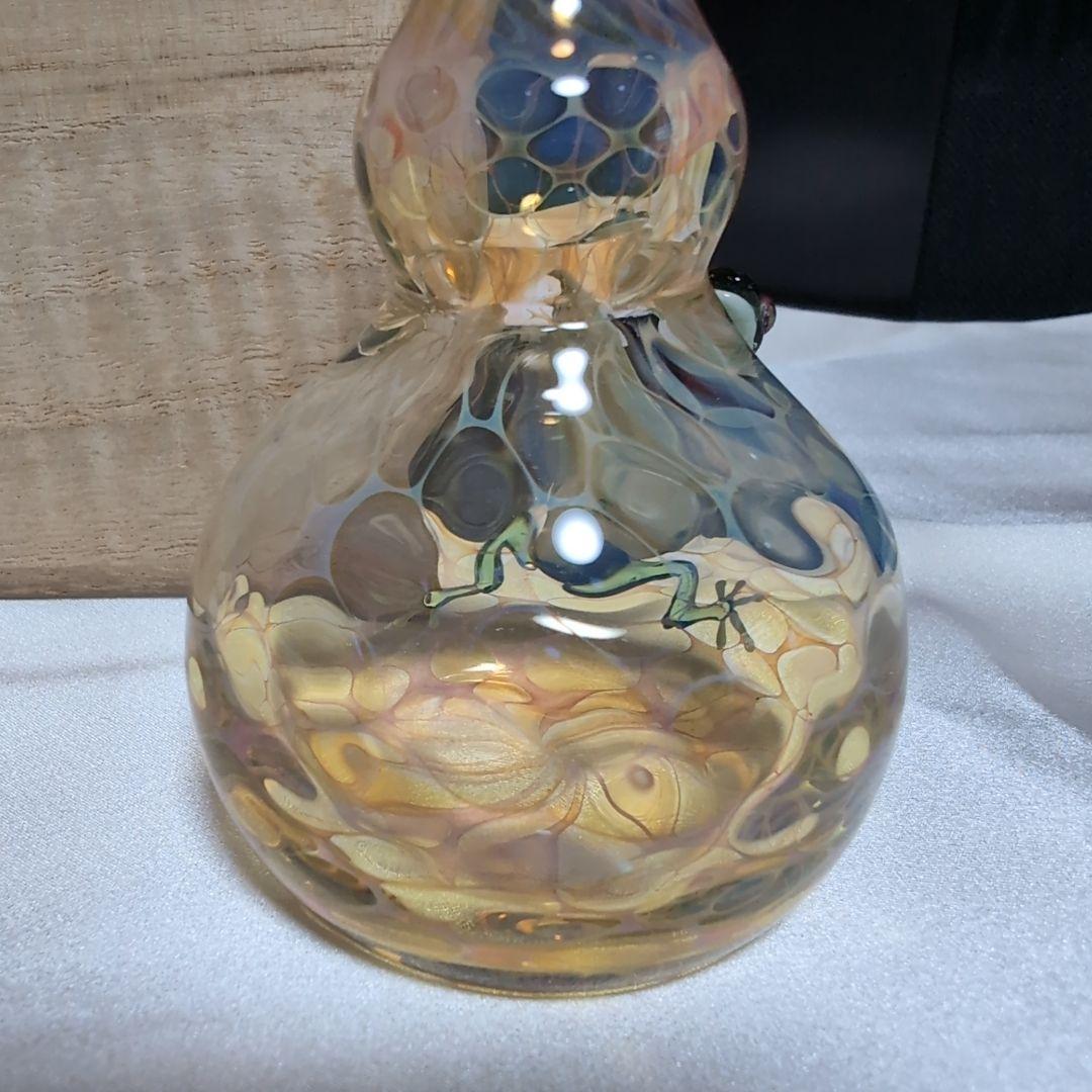 専用　kengtaro ケンタロー 花 2013年 カエル ガラス 作家