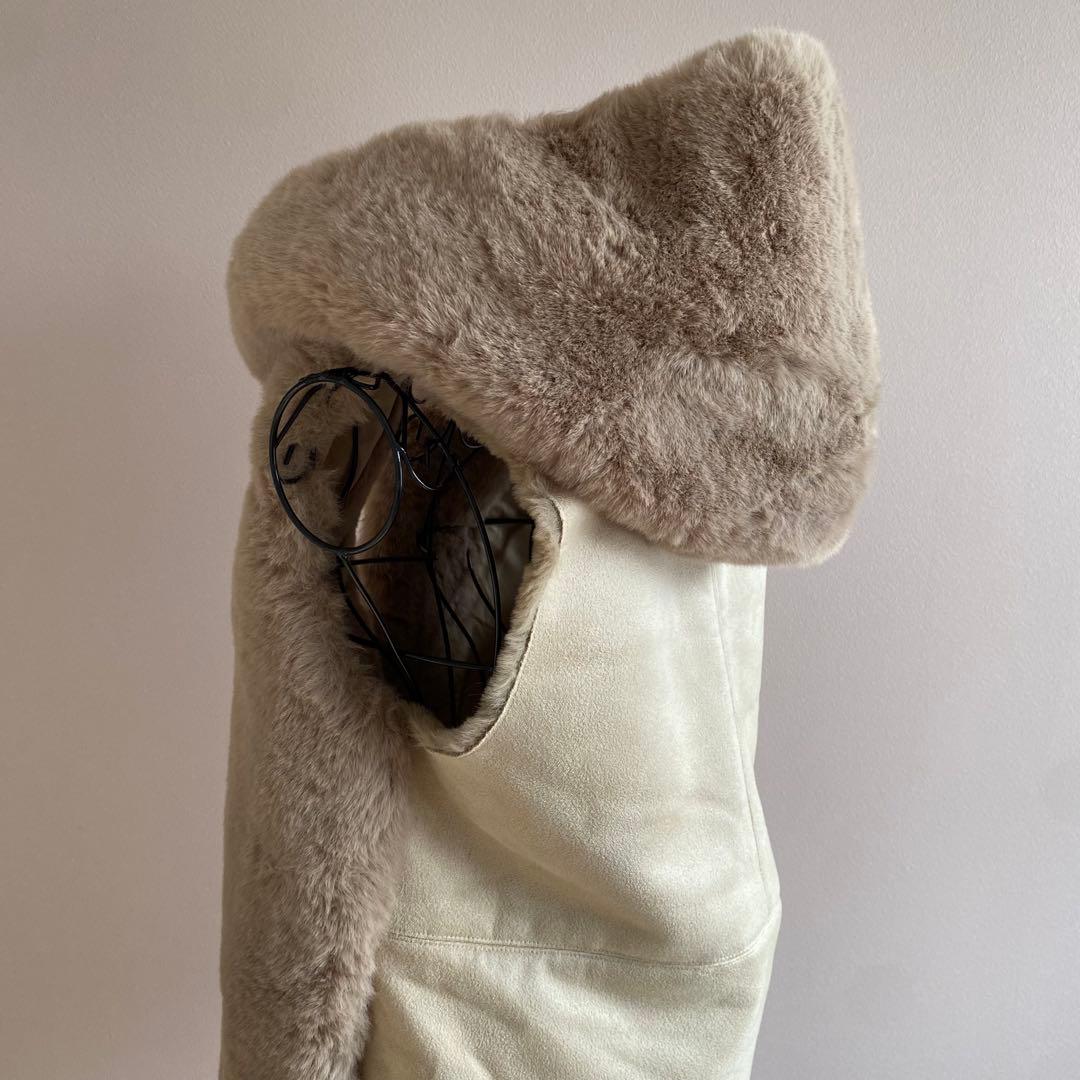 【新品】YAMADAYA Vin フーデッドファーベスト