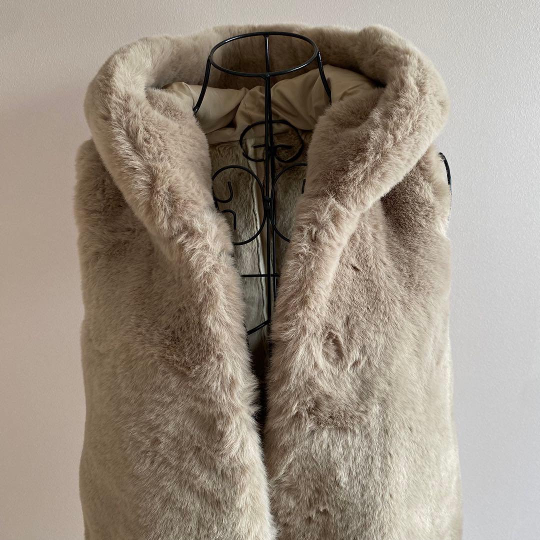 【新品】YAMADAYA Vin フーデッドファーベスト