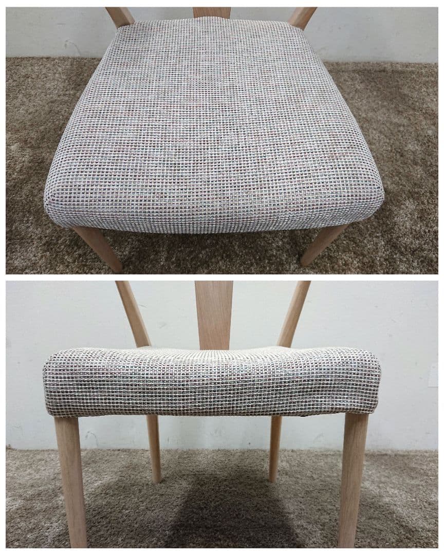 karimoku カリモク 日本製 CW46 ダイニングチェア カバー付-2