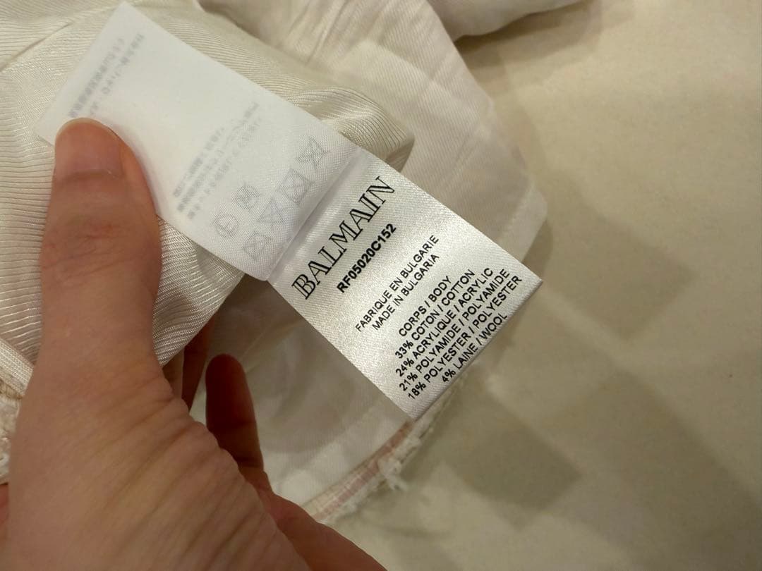 Mimi様　BALMAIN ラメ入りツイード ハイウエストショートパンツ　34