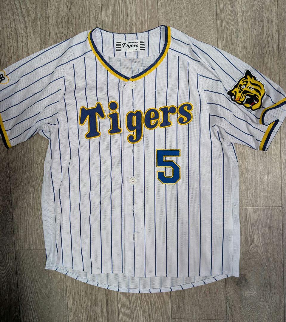 阪神Tigers レプリカユニフォーム ネイビー SSサイズ 近本光司 5