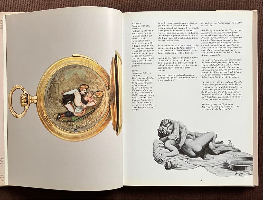 洋書 エロティック ウォッチ時計の書籍 作品写真集 ドイツ語版 スイスで購入