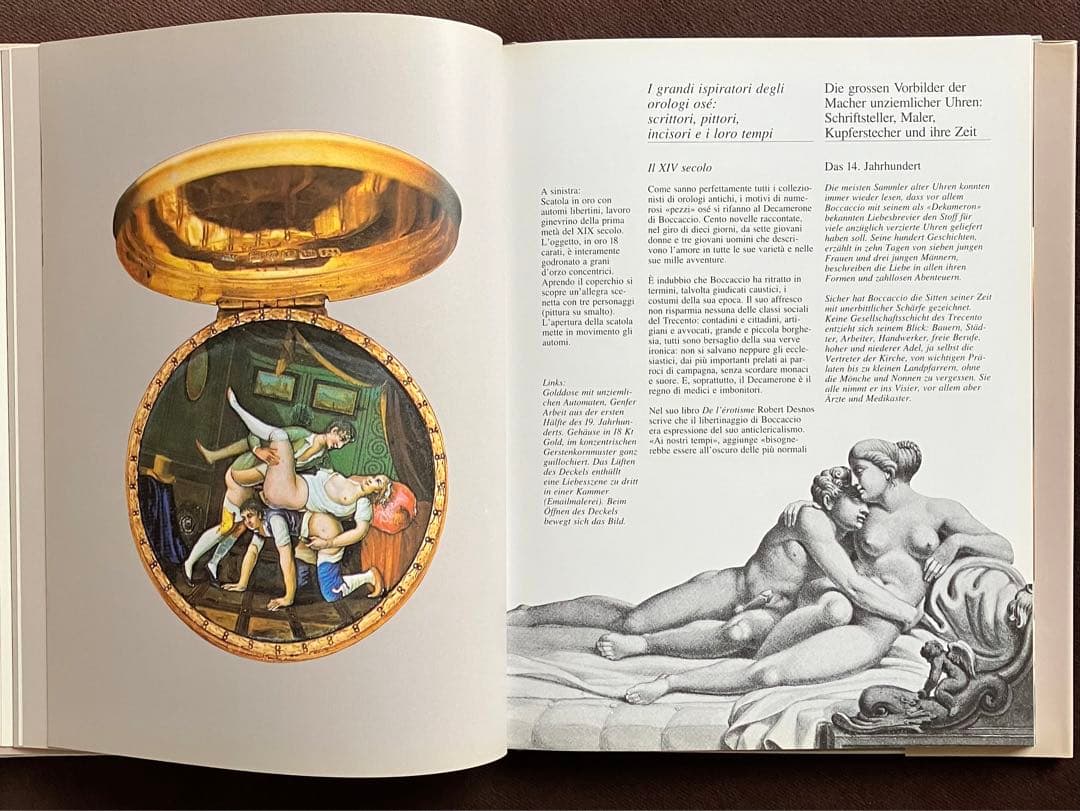 洋書 エロティック ウォッチ時計の書籍 作品写真集 ドイツ語版 スイスで購入