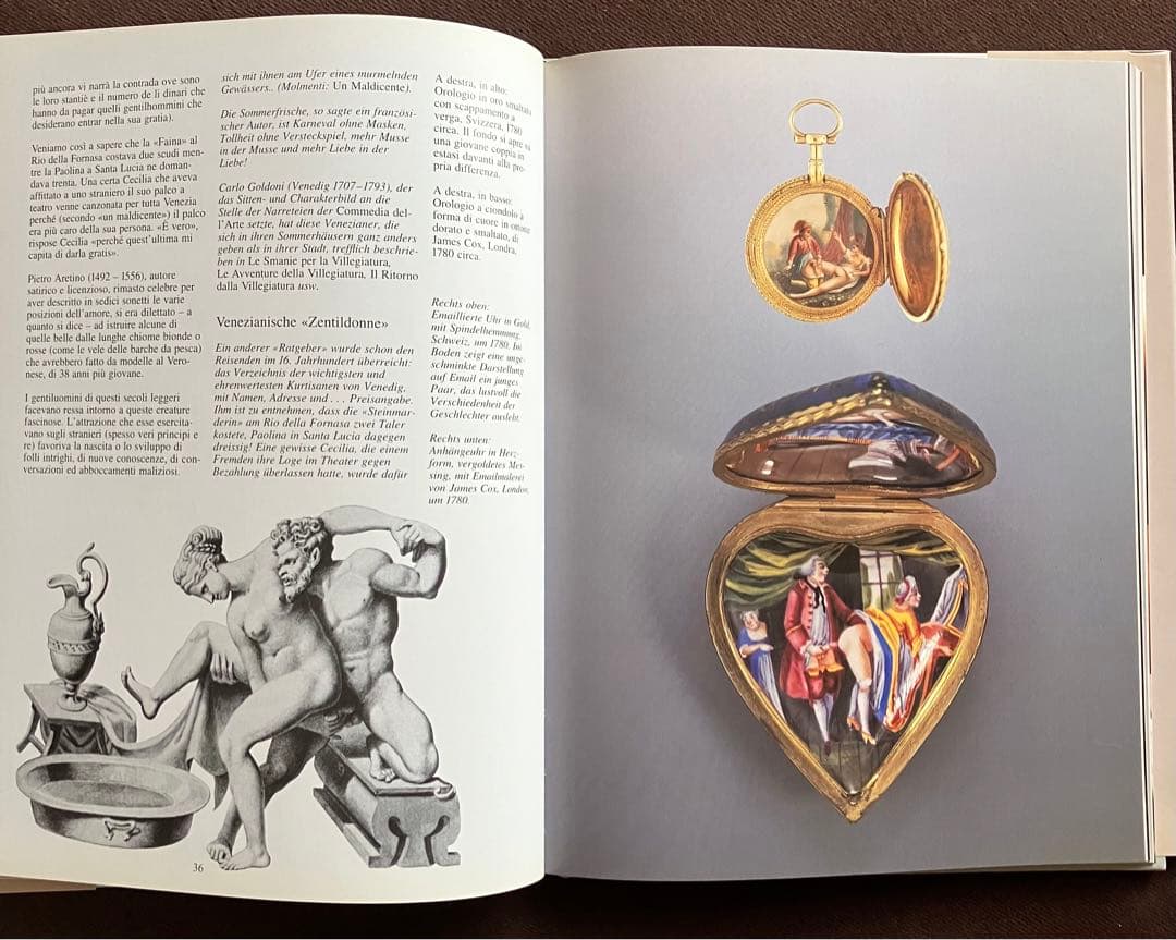 洋書 エロティック ウォッチ時計の書籍 作品写真集 ドイツ語版 スイスで購入