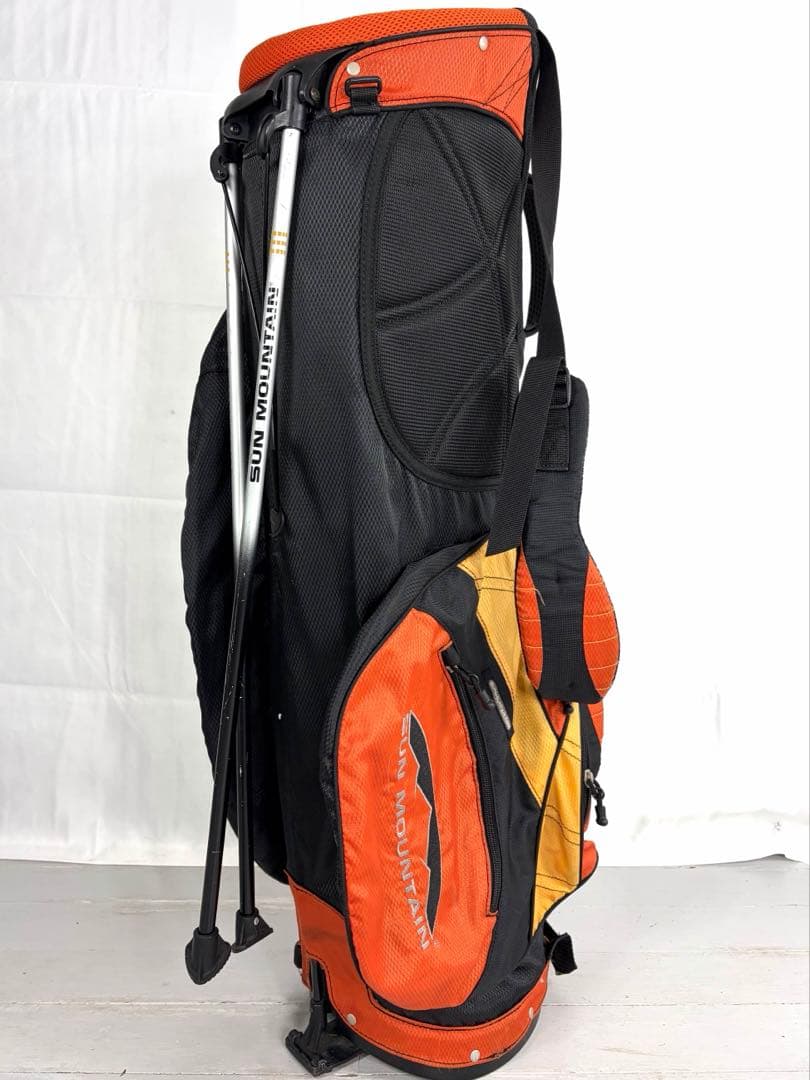軽量　SUN MOUNTAIN キャディバッグ オレンジ サンマウンテン ゴルフ