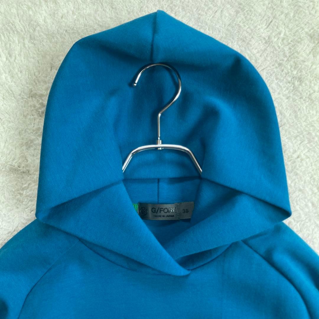 極美品・近年モデル✨G/FORE　ゴルフウェア　パーカー　リブ　ロゴ刺繍　M位