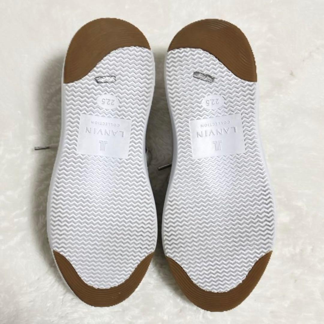 【美品】LANVIN ランバン　スニーカー　シルバー　グリッター　ラメ　22.5