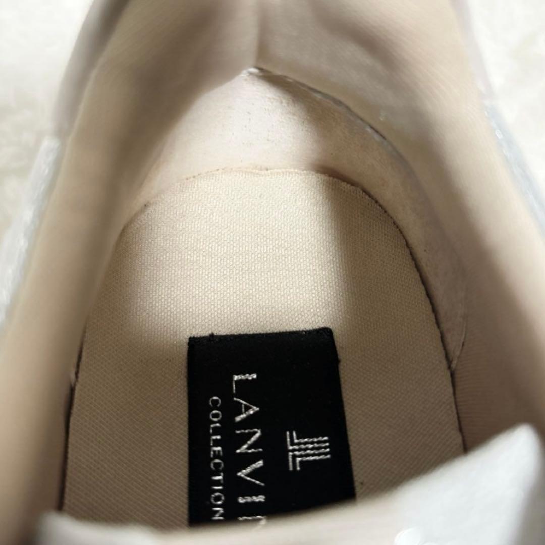 【美品】LANVIN ランバン　スニーカー　シルバー　グリッター　ラメ　22.5