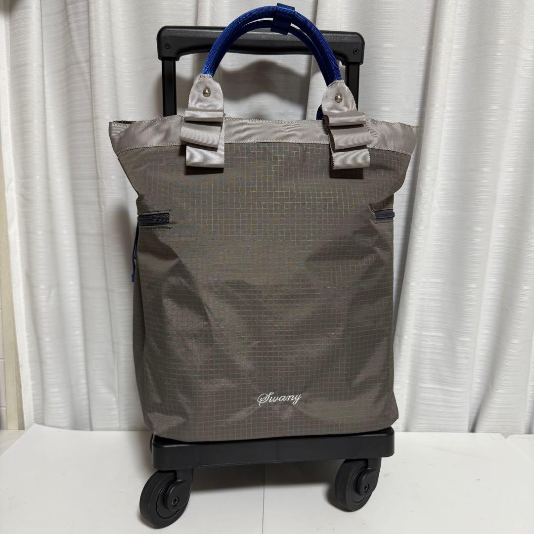 ⭐️未使用級⭐️SWANY キャリーバッグ ナイロンキャリーケース チェック
