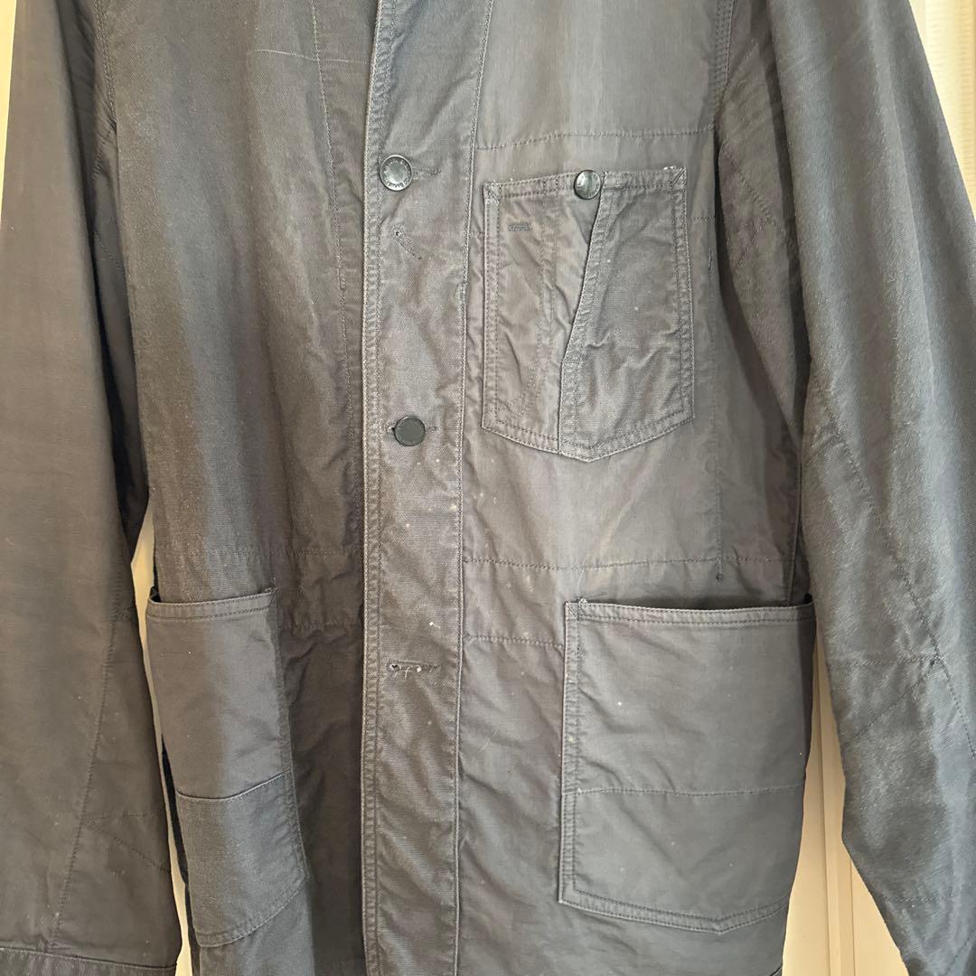 グレー ボタン付きカバーオール Lサイズ