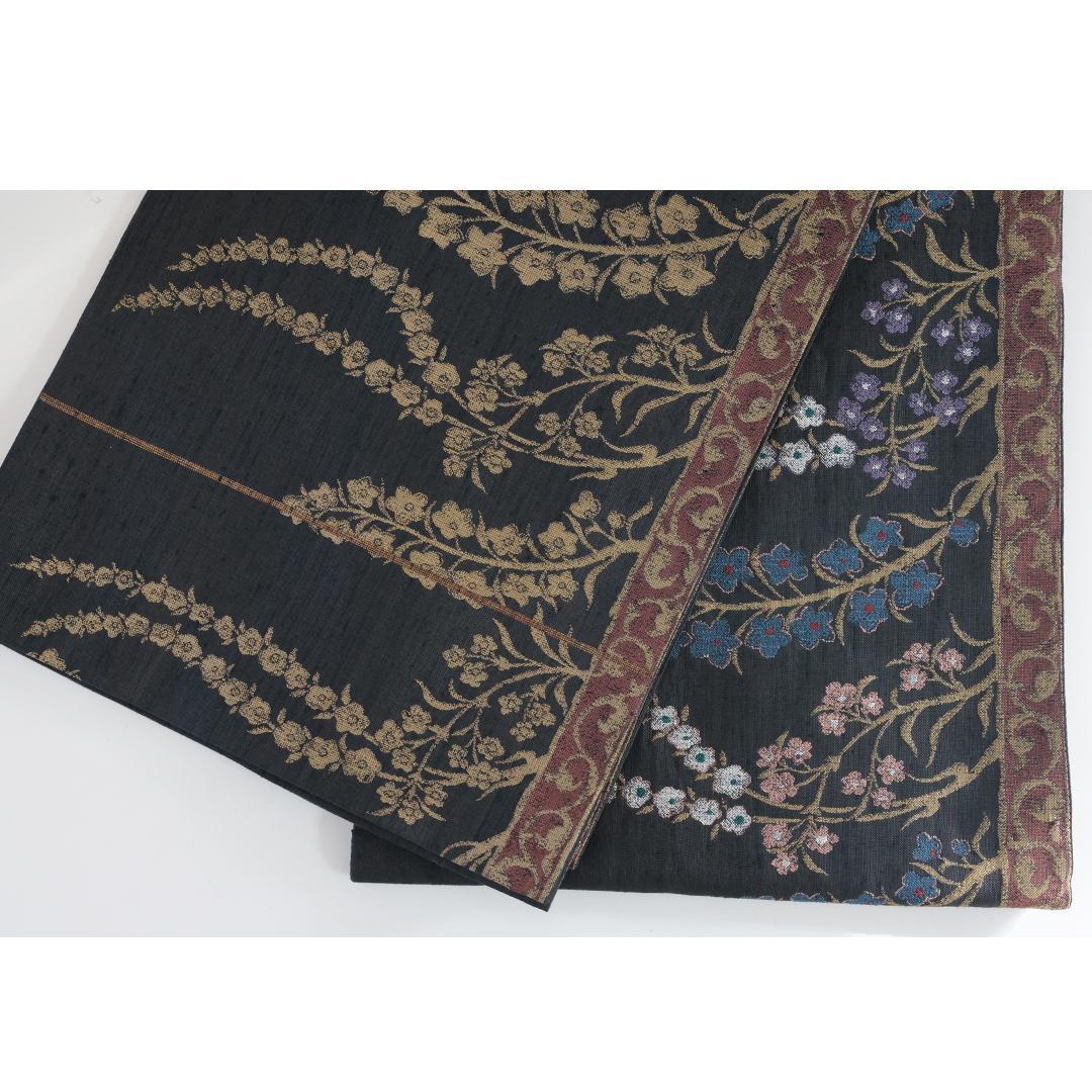 【良好】袋帯 六通 仕立て上がり 正絹