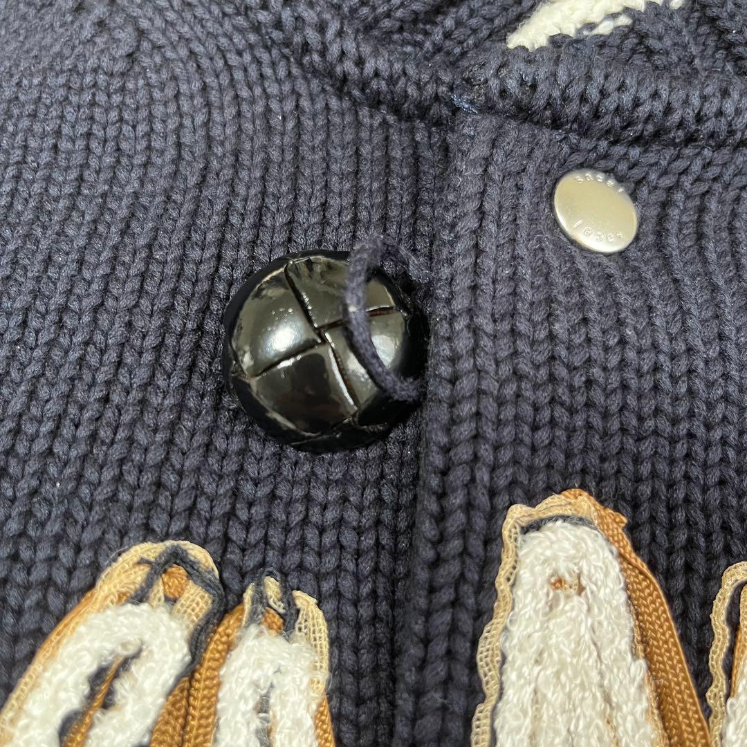 sacai ONE KIND WORDスタジャン ネイビー&ブラック