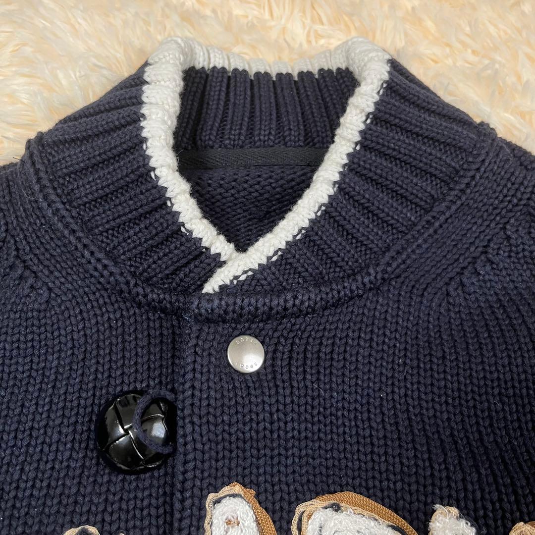 sacai ONE KIND WORDスタジャン ネイビー&ブラック