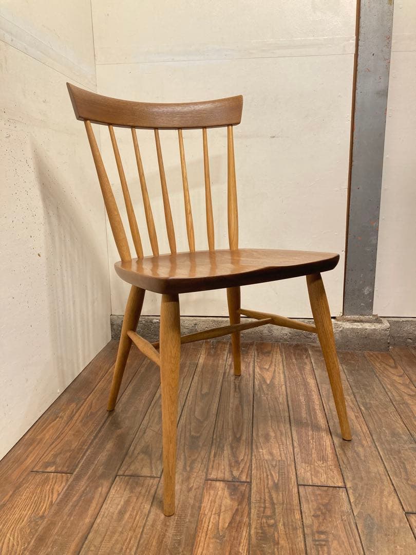 柏木工 SC4K ウォールナット×オーク オイル仕上げ ウィンザーチェア A