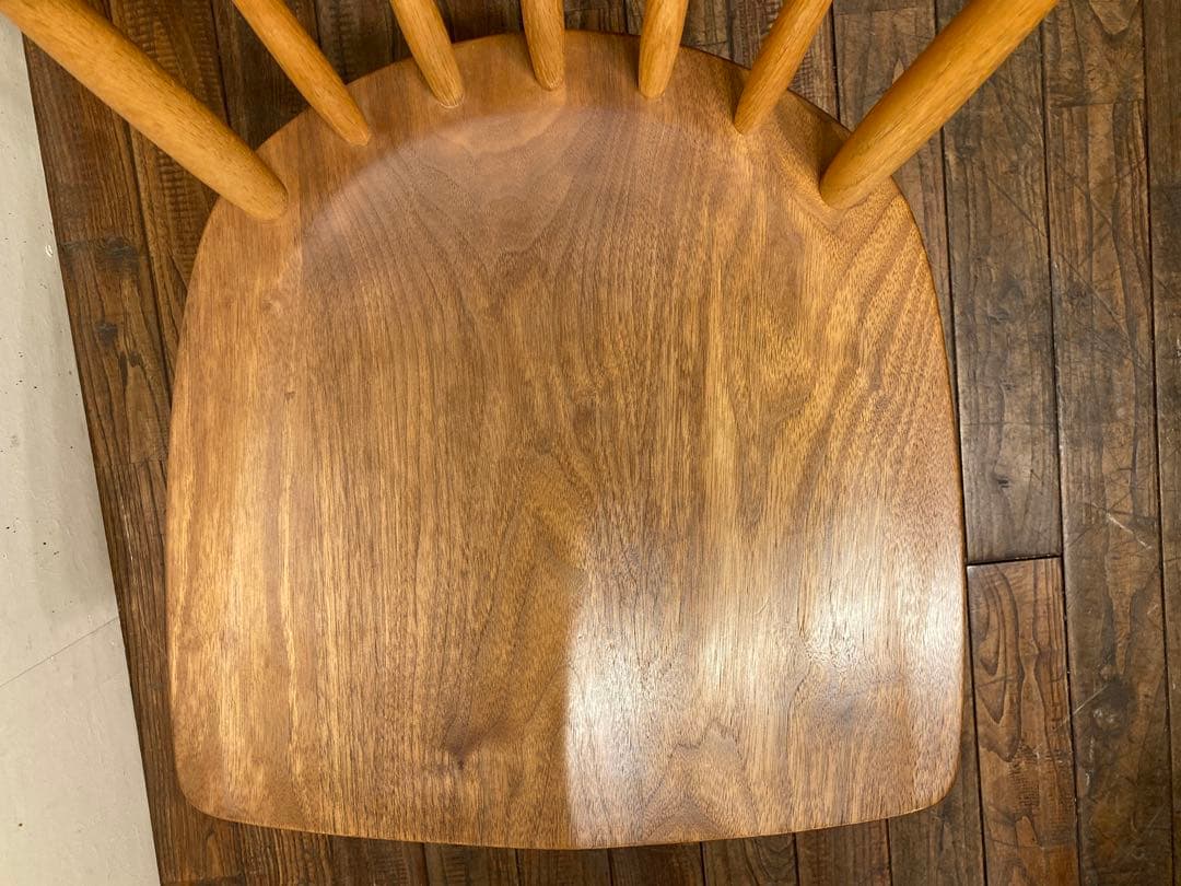 柏木工 SC4K ウォールナット×オーク オイル仕上げ ウィンザーチェア A