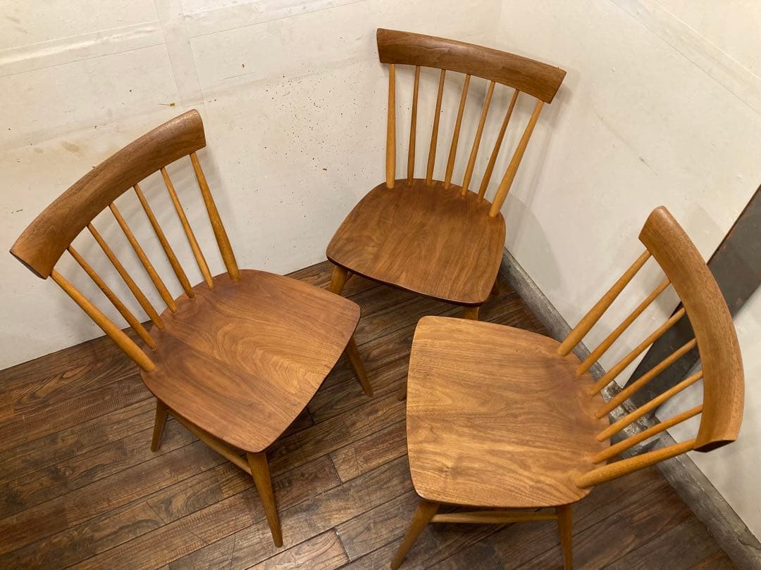 柏木工 SC4K ウォールナット×オーク オイル仕上げ ウィンザーチェア A