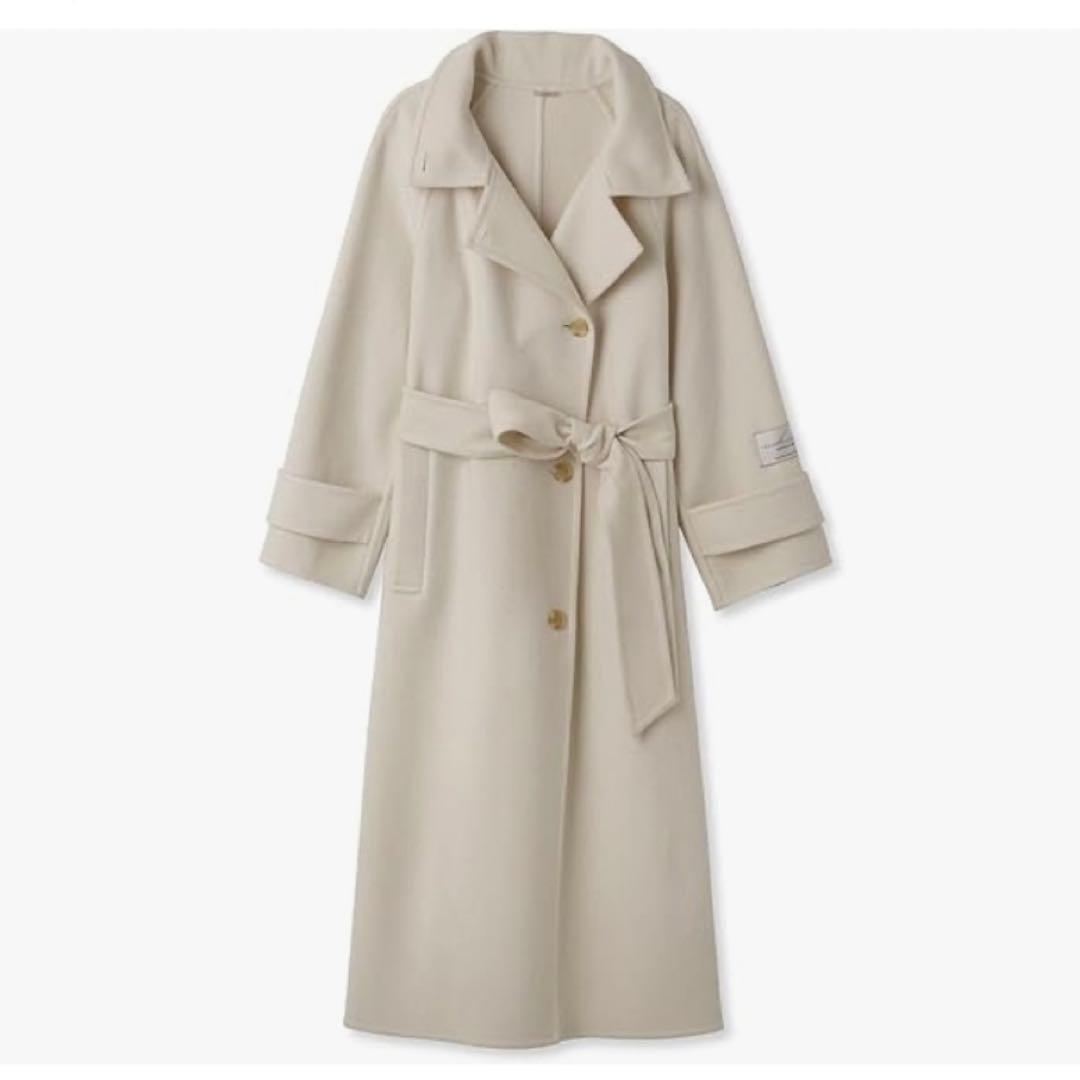 新品未使用　スナイデル　ウロコカシミヤロングコート アイボリー