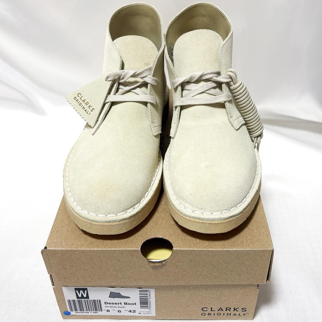 ★ 新品 クラークス デザートブーツ 希少色 オフホワイト ワラビー ビームス