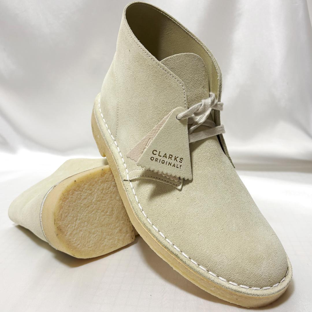 ★ 新品 クラークス デザートブーツ 希少色 オフホワイト ワラビー ビームス