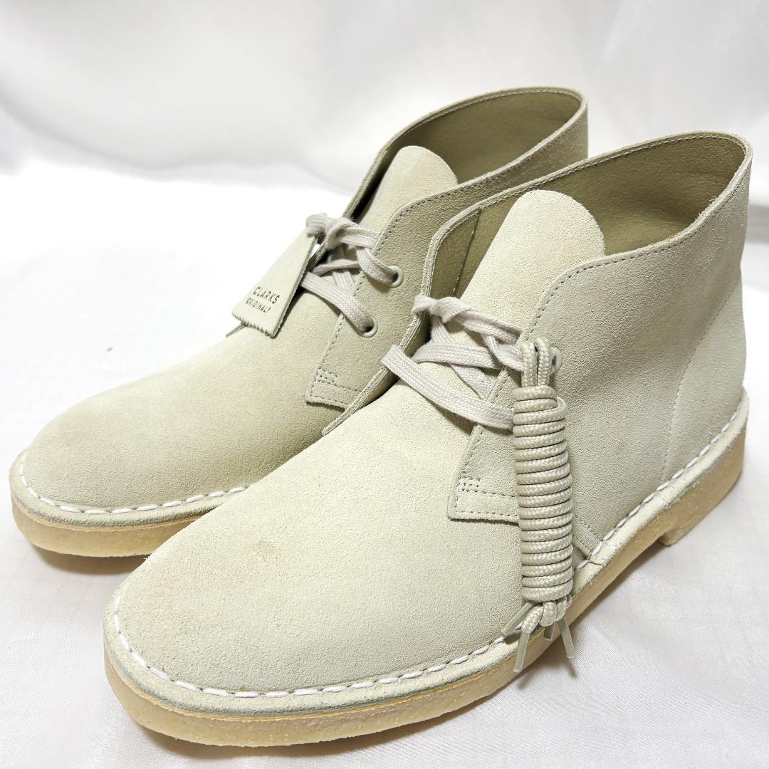 ★ 新品 クラークス デザートブーツ 希少色 オフホワイト ワラビー ビームス