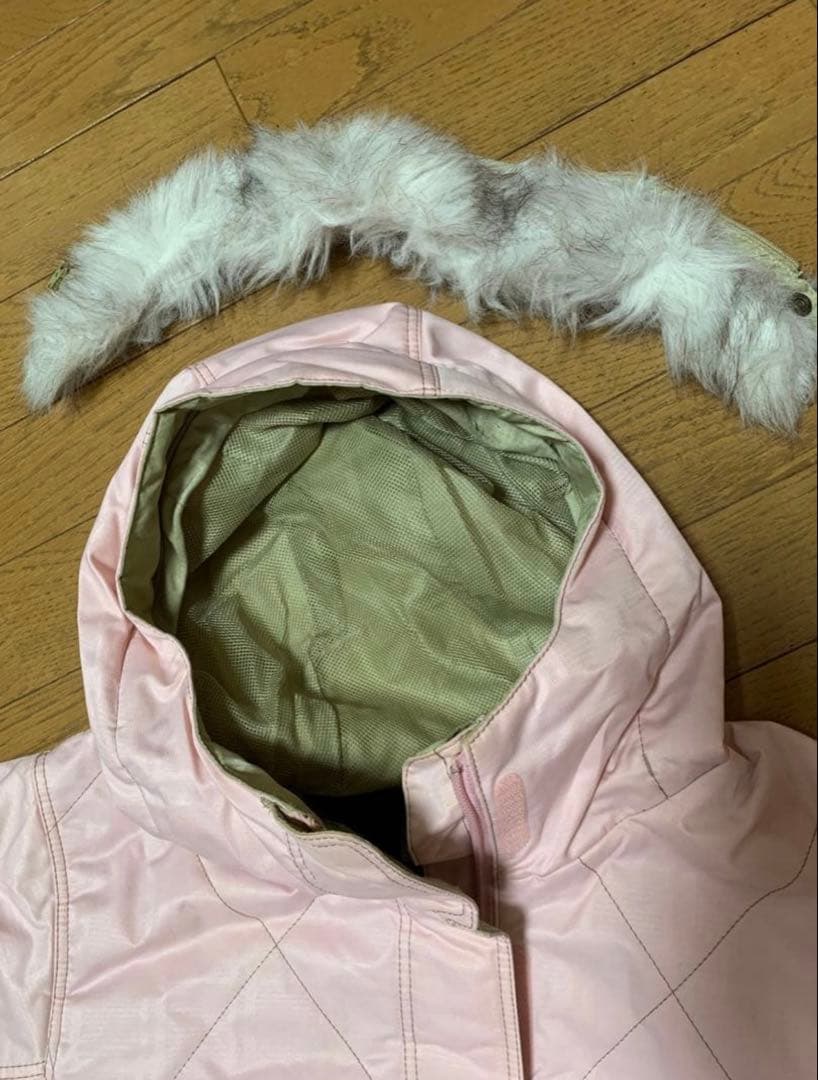 スノーボード　スキー　ウェア上下セット（ピンク・ブラウン）アシックス