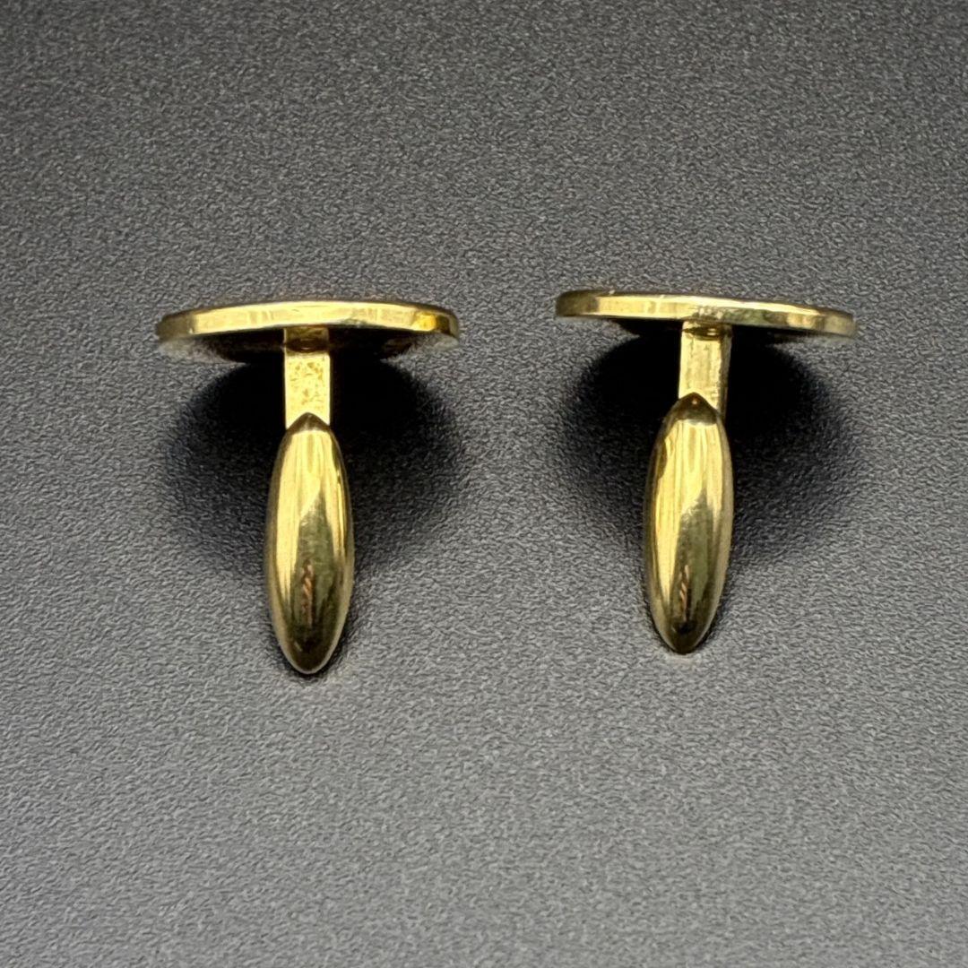 美品✨LOEWE ロエベ カフス カフリンクス アナグラム ゴールド×ブラック