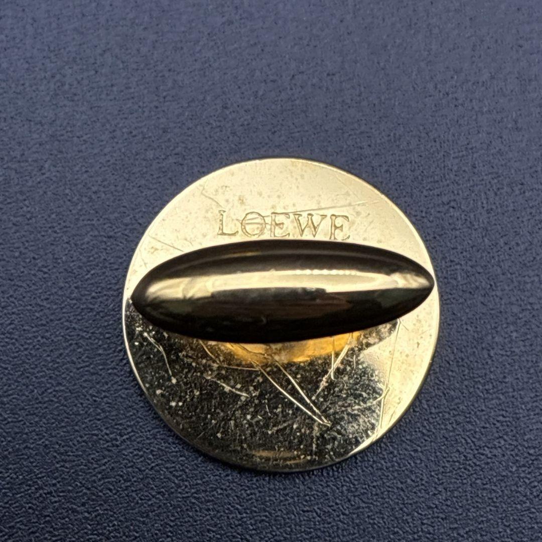 美品✨LOEWE ロエベ カフス カフリンクス アナグラム ゴールド×ブラック