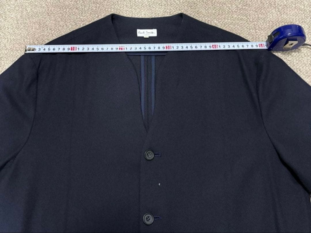 Paul Smith ネイビー ノーカラージャケット ジャケットカーデ