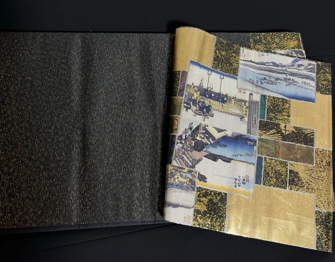 帯　正絹　高級　袋帯　個性的柄　③