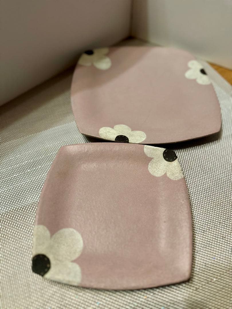 新品未使用●三ツ持啓 金井啓 スクエアプレート大小2枚セット