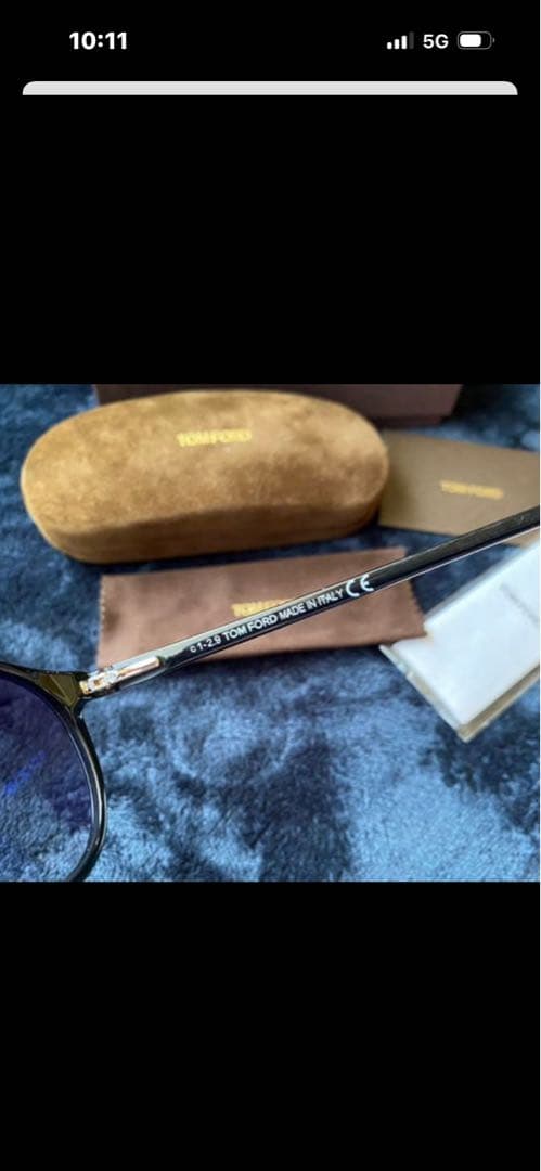 TOM FORD ラウンドサングラス ブラック