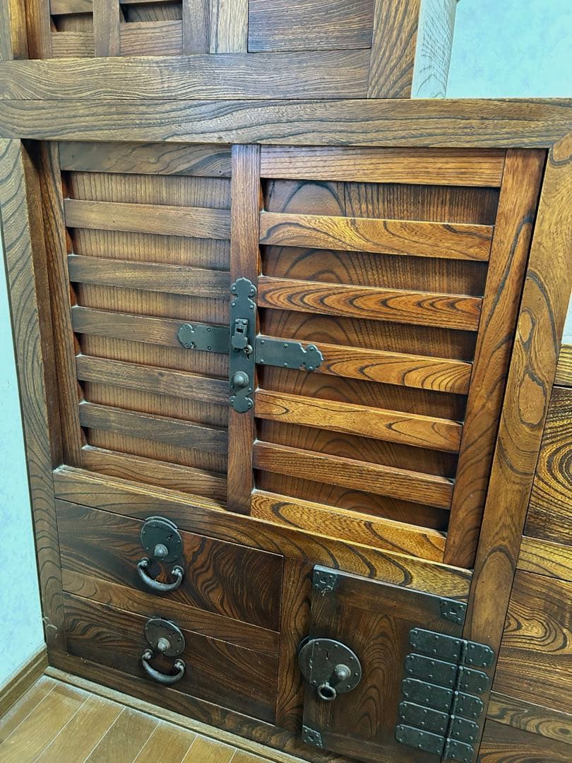 階段箪笥　右下がり7段　下部分４段のみ